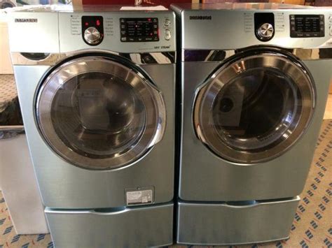 Samsung Green Front Load Washer And Dryer Set Pair Used For Sale In