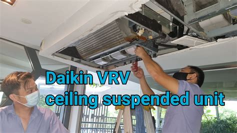 Daikin Vrv How To Remove Ceiling Suspended Unit Evaporator Coil Youtube