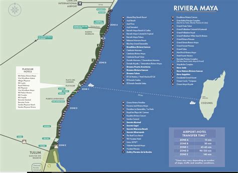 Cancun And Riviera May A Hotel Map All Inclusive Vacations By Rtb