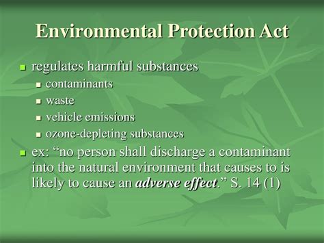 Ppt Environmental Law Powerpoint Presentation Free Download Id4305647