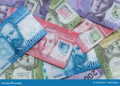 Currency Of Chile Pesos Money Stock Photo Image Of Trade Banknote