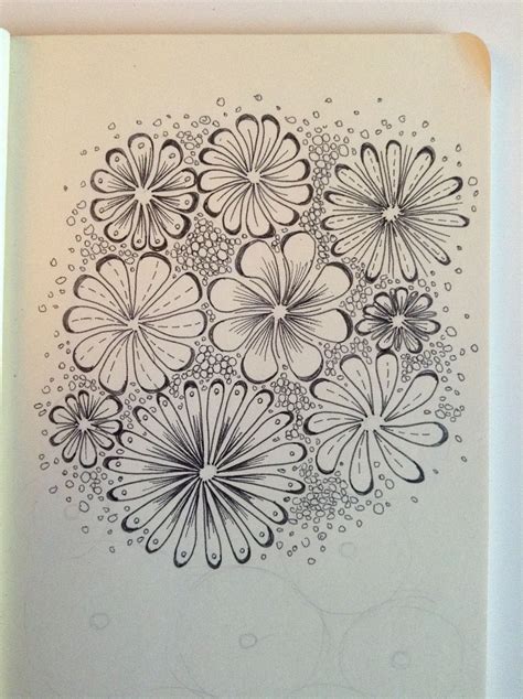 Zentangle Second Attempt By Zooliesl Flower Doodles Doodles