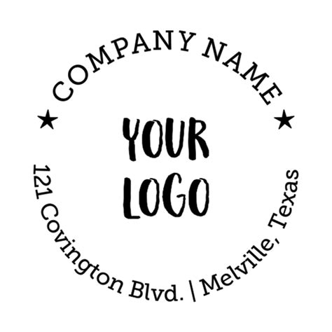Logo With Custom Text Self Inking Stamp Simply Stamps