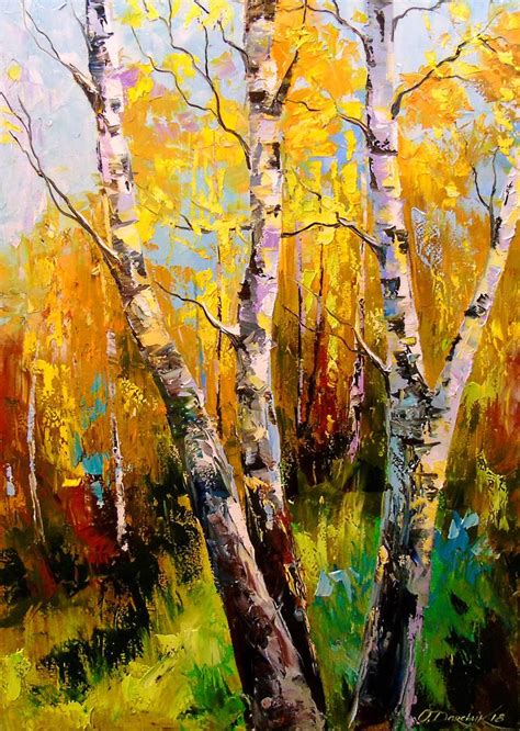 How To Paint Birch Trees On Canvas This Is A Real Time Acrylic