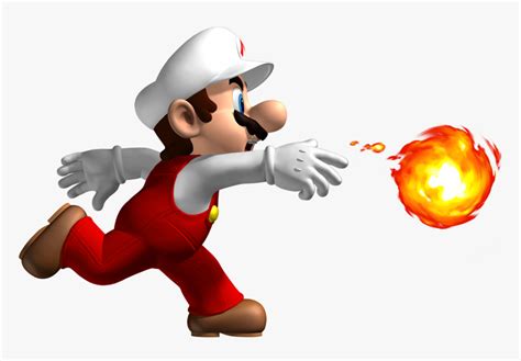 Transparent Fireball  Png New Super Mario Bros Wii Fire Mario Png