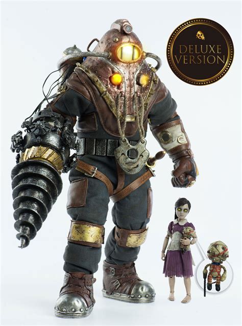 Bioshock Action Figure 2 Pack 16 Subject Delta And Little Sister Deluxe