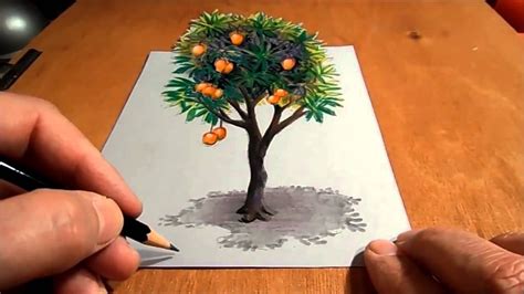 How to draw 3d realistic mango illusion. Mango Tree Drawing at GetDrawings | Free download