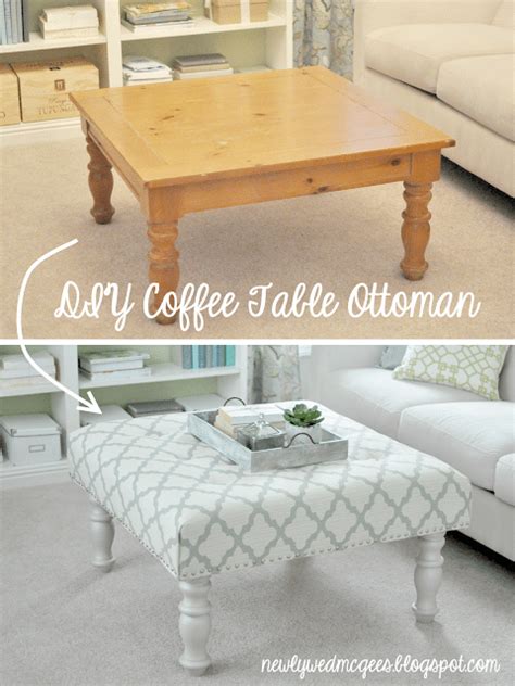 But she realized it was square—the perfect shape for a versatile upholstered ottoman. Living Room DIY - Turn a Coffee Table into an Upholstered ...