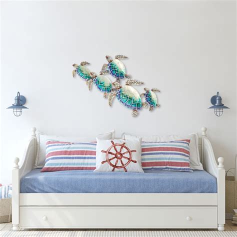 Sea Turtle Wall Decor Group Of Five M8004 Eangee Home Design