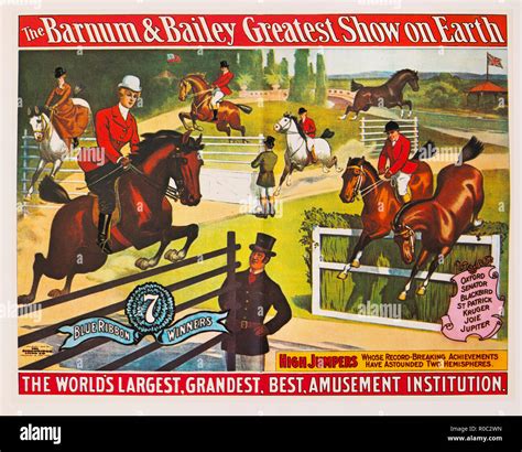 The Barnum And Bailey Greatest Show On Earth 7 Blue Ribbon Winners High