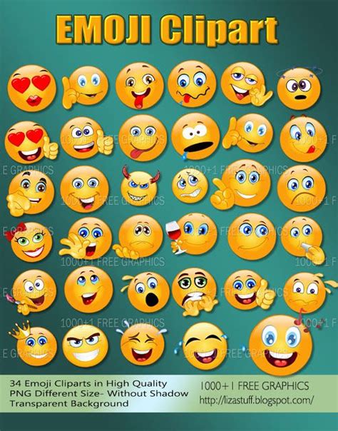 34 Emoji Faces Clipart Different Sizes Png Emoji Clipart Emoji