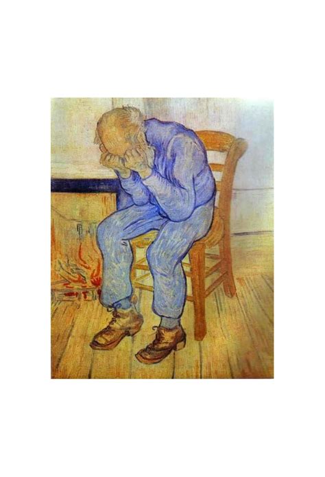 Old Man In Sorrow By Vincent Van Gogh Art Gallery Oil Painting
