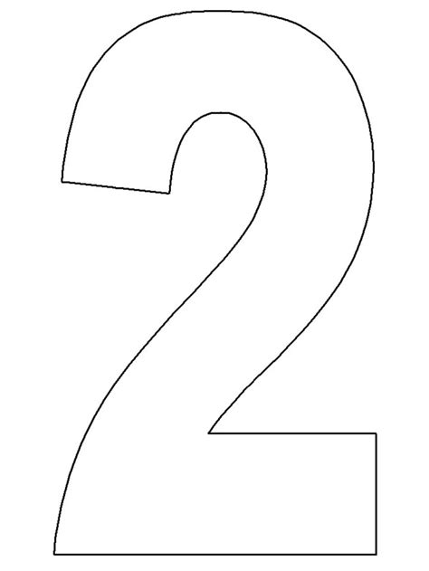 6 Best Images Of 3 Printable Number 2 Templates Free Printable