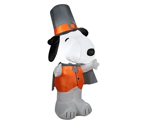 How big is a 5 foot inflatable turkey? Peanuts Snoopy As Pilgrim 4 Ft. Indoor/outdoor Inflatable ...