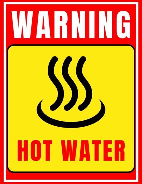32 Printable Hot Water Sign Templates Printableo