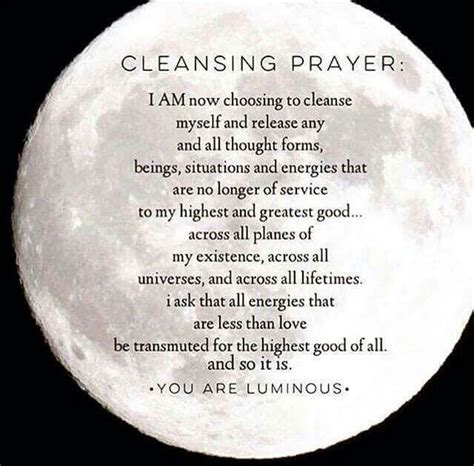 Cleansing Prayer Affirmationsmanifestation Pinterest Affirmation