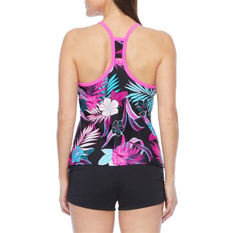 Zeroxposur Tankini Swimsuit Top Fuchsia Size Xxl Msrp 4900 New Ebay