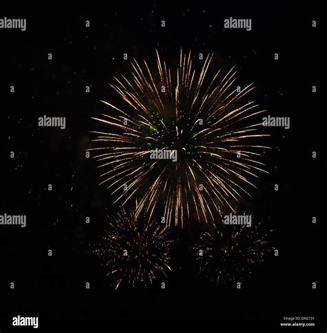 Beautiful Firework On Night Sky Hi Res Stock Photography And Images Alamy