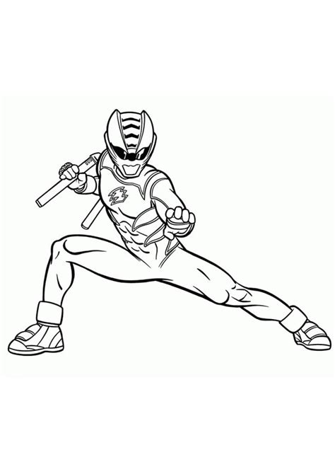 Coloring Pages Printable Power Ranger Coloring Page