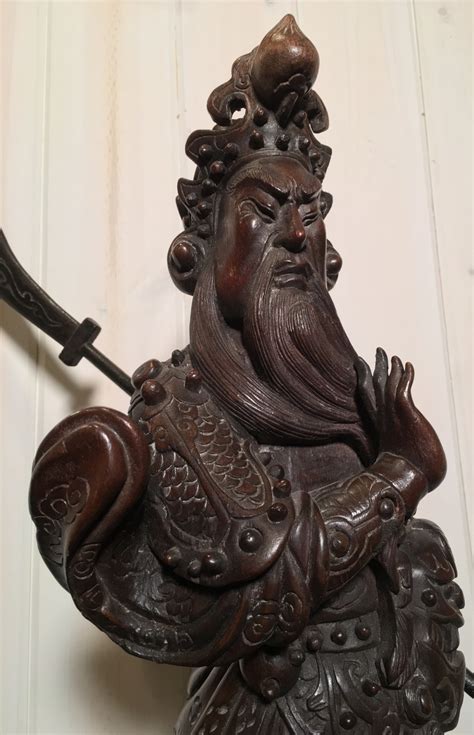 Antique Chinese Carved Wood Statue Collectors Weekly