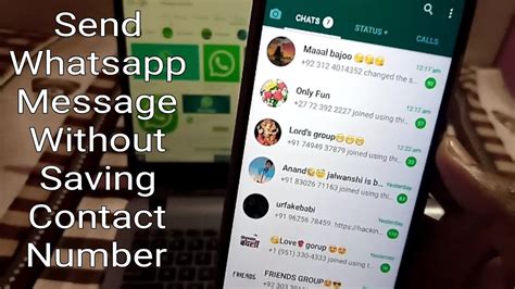 How To Send Whatsapp Message Without Saving Contact Number Youtube