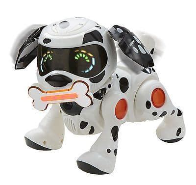 Plush walking bark wag tail dog puppy pet electronic animal toy robotic pet gift. Teksta Robotic Interactive Puppy - Dalmatian