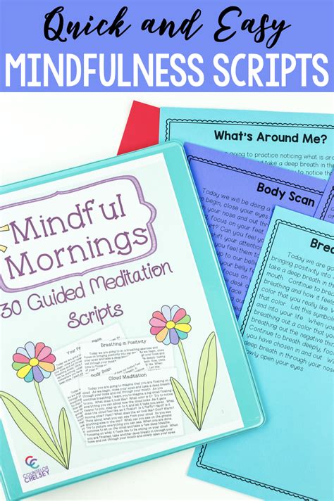 Mindfulness Guided Meditation Scripts For Self Regulation Guided