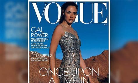 Gal Gadot Glams It Up In A Metallic Gown On The May Cover Of Vogue
