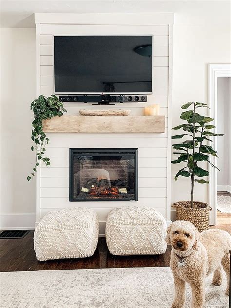 Quick And Easy Styling Tips For How To Decorate A Mantel With A Tv