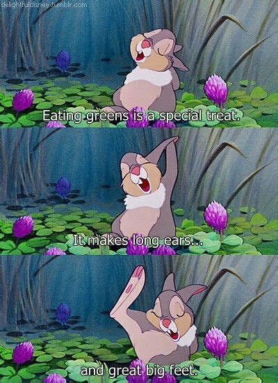 Bambi took an eager mouthful, and then another and another. Thumper. Bambi. | Thumper disney, Disney nerd, Disney
