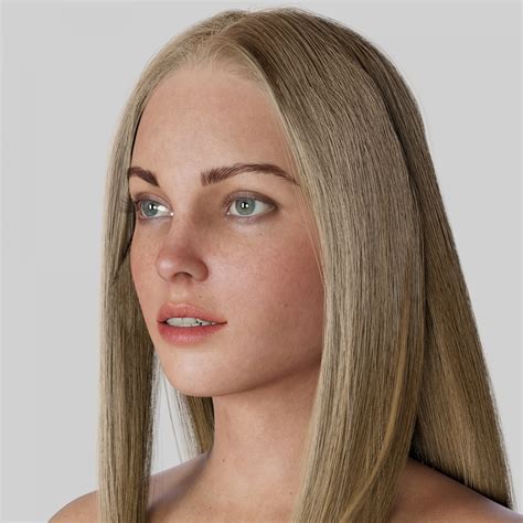 realistic female 3d model rigged free free rigged 3d models download free