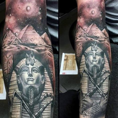 Amazing Tattoo Sleeve Ideas Egyptian Background