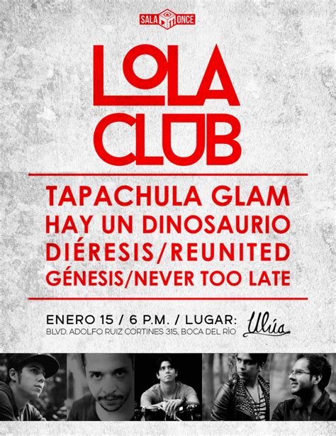 Lola Club Anuncia Concierto En Veracruz Villa Indie