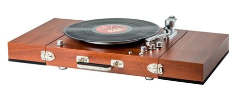 Retro Audio Vintage Style Ricatech Wooden Turntable