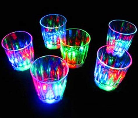 Ledlit Flashing Shot Glasses 24 Pack Light Up Cups For Parties Bars