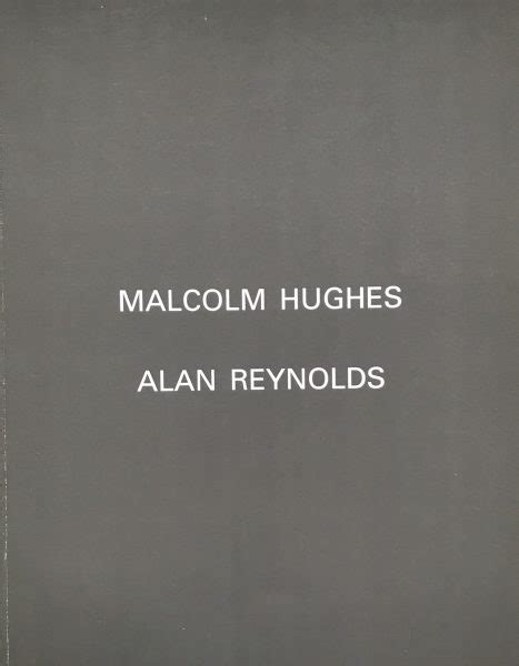 Malcolm Hughes Alan Reynolds Recent Works 1996 — Pallant Bookshop