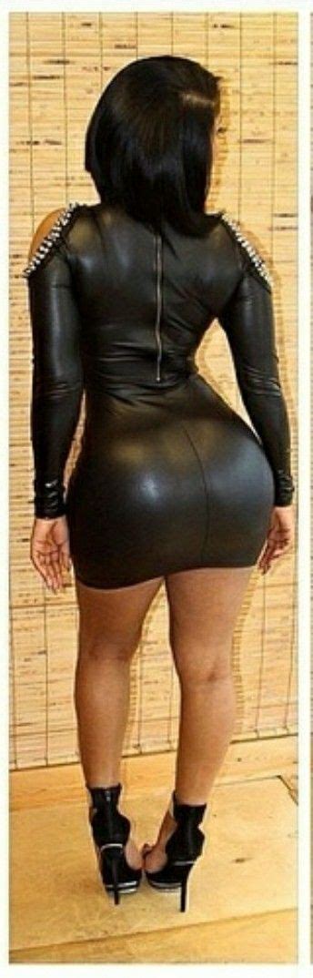 Pin By Blubreakout On Curvy In 2020 Tight Black Dress Leather Skirt