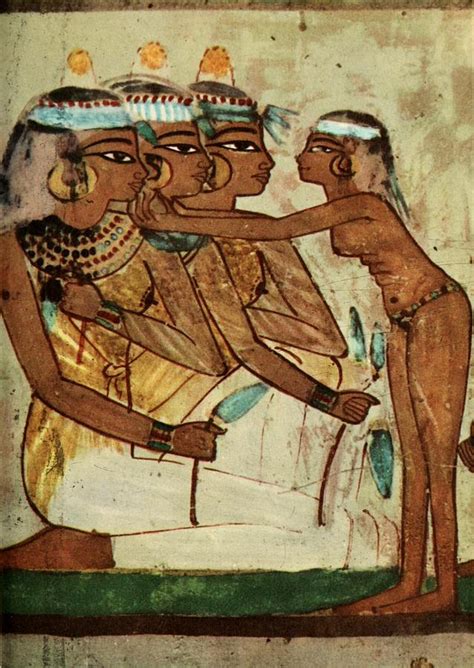 A Photo Ancient Egyptian Wall Paintings Tomb Of Nakht Banqueting My