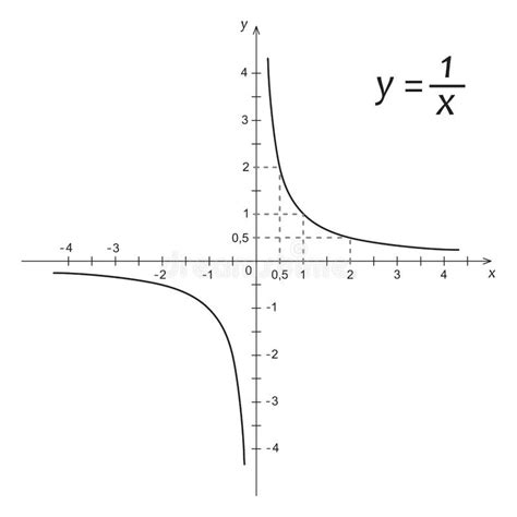 Diagram Of Mathematics Function Hyperbola Stock Vector Illustration