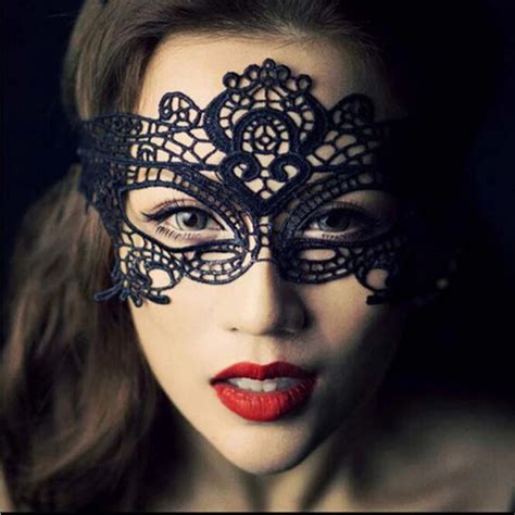 1 pc black women sexy lace eye mask party masquerade masks for halloween costumes venetian