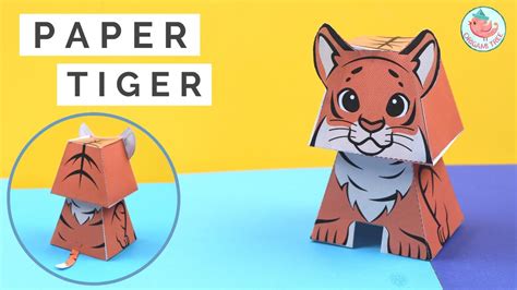 🐯 How To Make A Paper Tiger Lunar New Year Crafts 2022 Free