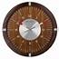 Bulova Aerojet 30 Inch Zebra Wood Wall Clock C4874  ClockShopscom