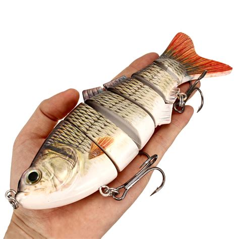 20cm 8 Multi Jointed Bass Muskie Pike Striper Fishing Bait Swimbait