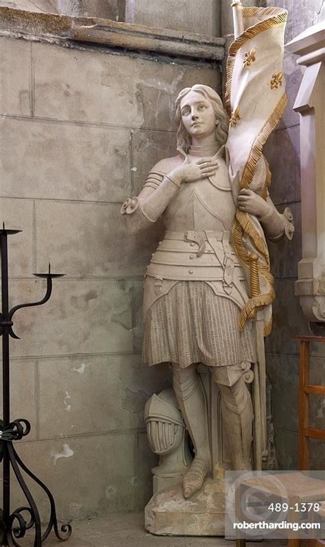 Statue Of St Joan Of Arc Dol Cathedral Dol De Bretagne Brittany