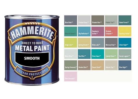 Details About Hammerite Smooth Direct To Rust Metal Paint Mixed Colours ML Avec Images