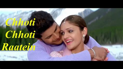 Chhoti Chhoti Raatein Full Song Lyrical Tum Bin Sonu Nigam