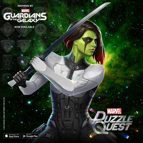the secrets behind designing gamora for marvel s guardians of the galaxy and marvel puzzle