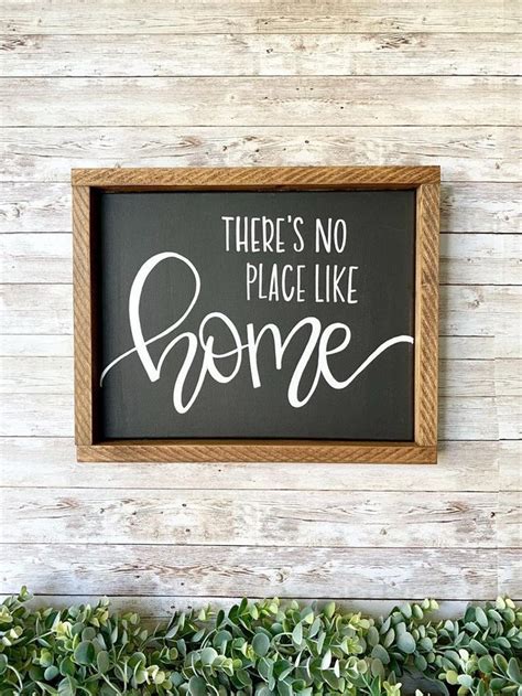 Theres No Place Like Home Sign Perfect Christmas T Etsy Home
