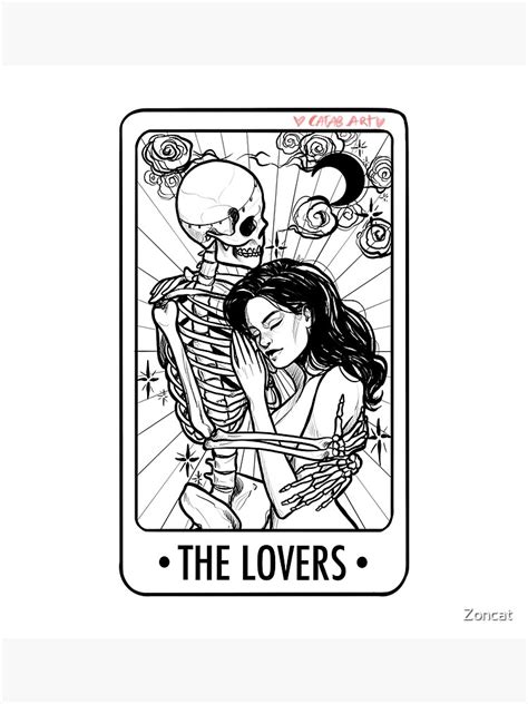 The Lovers Tarot Framed Art Print For Sale By Zoncat Redbubble