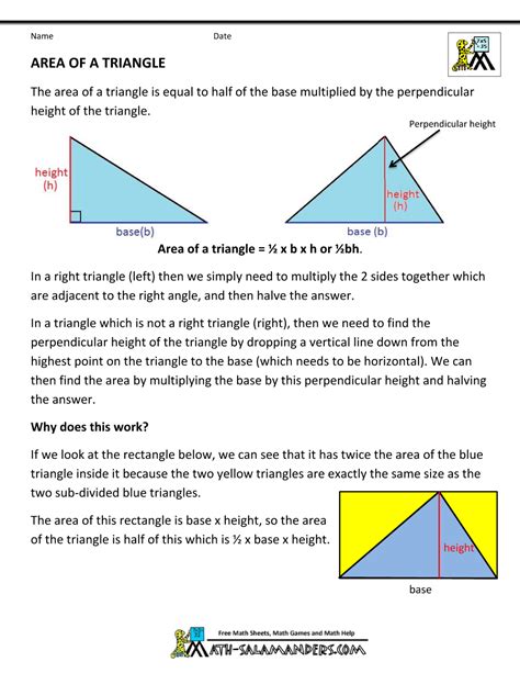 Geometry Formulas Triangles Area Of A Triangle Geometry Formulas